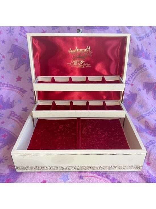Unknown Other - Excellent Vintage 1950s Tiered Jewelry Box